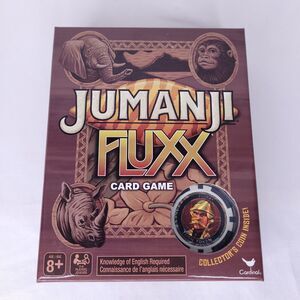 Jumanji Flux Card Game Collectors Coin NIB Sealed